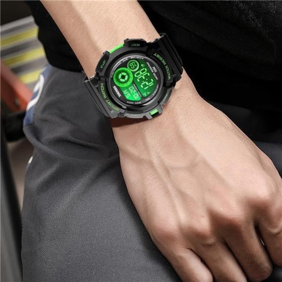 Mens Military Multifunction Digital LED Watch Electronic Waterproof Alarm Quartz - Picture 6 of 6